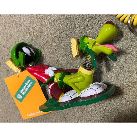 New! Marvin The Martian & K9 Bobblehead Warner Bros Store Excl. 1998 & Keychain! - Picture 2 of 4